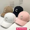 Designer Ball Caps Autumn and winter rabbit hair blended Rhinestone c letter baseball cap Korean fashion thin duck tongue cap warm hat tide QE4E