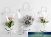 Bolsa transparente de pvc para embalagem de flores, embalagem para buquê de presente de feriado, organizador pequeno para mulheres 7026921