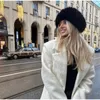 Berets Women's Fur Hat Luxury Y2K Wysoka jakość imitacja norka pogrubiona moda 5 kolorów osobowość na zewnątrz ciepła czapka czapki