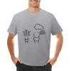 Tanktops voor heren Wolken - Linux Server Grappige programmeergrappen T-shirt Tees Effen T-shirts Heren