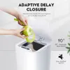 SDARISB Smart Sensor Trash Can Automatic Kicking White Garbage Bin for Kitchen Bathroom Waterproof 8.5-12L Electric Waste Bin 240108