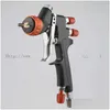 Spray Guns HVLP Manual Gun 1.M 600cc Cup Original med tillbehör 210719 Drop Delivery Home Garden Tools Dhnmx