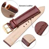 Genuine Leather Soft Watcbands Brown Black Men Women Business Calfskin Watch Band Accessories18mm 19mm 20mm 21mm 22mm 24mm Strap 240109