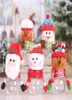 Frasco de doces de plástico tema de natal pequenos sacos de presente caixa de doces de natal artesanato decorações de festa em casa inteiro3074939
