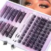 False Eyelashes Cluster Eyelash Extension Natural Style Individual Wispy Handmade DIY Eye Lashes Kit With Glue And Tweezer