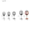 Vinglas 200-530 ml Mirror Goblet 304 Rostfritt stål Röd vinkopp Anti-BROKEN VINE GLASSS STEMWARE WINECUP HARBLIG DRINKWARE Bar Tools YQ240105