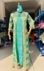 African Party Lace Embroidered Coat And Pressed Diamond Pattern Long Dress With Scarf For Lady LSCP# 240109