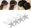Hair Clips Fashion Cute Elegant Woman U-shaped Starfish Clip Pin Wedding Bride Girl Comb Ornaments Accessories For Girls Gifts