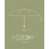 Parapluie de poche entièrement automatique, mignon mini revêtement noir, cinq plis, portable, 240109