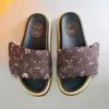 Designer pool kussen slippers paren sandalen mannen dames dia glijden zomer plat schoenen mode strand slippers met originele doos 35-45