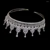 Pinces à cheveux ASNORA haut de gamme zircone diadèmes couronne cristal mariée accessoires de mariage bandeau