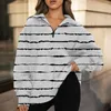 Women's Hoodies Womens Oversized Half Zip Pullover Long Sleeve Women Polyester For Knitted Sweatshirt Casual Hoodie