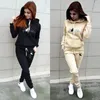 Dwuczęściowe spodnie kobiet Zestaw Bluzy Hoodies Pullovers Bluz bluzy kobiece joggingowe odzież sportowy garnitur stroje jesienne kobiety