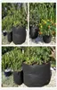 Vasi per fioriere 357121517203034 Contenitore per radici in tessuto rotondo da gallone con manici Vaso per coltivazione nero Vaso di aerazione9707565