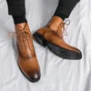 Chaussures habillées hommes confortables hommes décontractés de haute qualité en cuir d'affaires à la mode formel bureau antidérapant