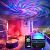 LED RGB roterende muziek Noorderlicht projectielicht, zeven kleuren projectielicht, kamer woonkamer nachtkastje sfeer nachtlampje