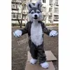 Taille adulte mignon fourrure renard chien Husky mascotte Costumes personnage de dessin animé tenue costume carnaval adultes taille Halloween fête de noël carnaval robe costumes