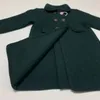 Baby Boy Girl Princess Christmas Red Green 100 Wool Long Jacket Spädbarn Småbarn Child Thick Coat Ytterkläder Kläder 12M12Y 240108