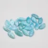 Lose Diamanten, 10 x 20 mm, 8,65 ct, Cabochon, natürlicher Larimar-Marquise-Edelstein