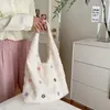 Bolsos de noche Bolso de hombro Flor de encaje Color dopamina Estilo coreano Cosmético Compras casuales Gran capacidad Bolso dulce Creativo Divertido