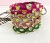 5Pcs Fashion Zircon Love Heart Braid Bracelet Jewelry Gift For Friend Thread Handmade Women Couples Jewellery 240109