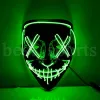 Halloween Horror Mask Cosplay Led Mask Light Up El Wire Scary Glow in Dark Masque Festival ZZ