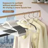 Household Non-marking Non-slip Plastic Hanger Anti-shoulder Angle Multifunctional Clothes Hangers Rubber Anti-Slip Clothes Rack 240108