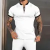 Men's jogging suit 2PCS crawler suit short sleeve knitting T-shirt pants Sportswear daily clothes S-3XL free delivery 230711