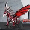 Piececool 3D Metal Puzzle The Black Dragon DIY Model Kits Assemble Jigsaw Toy Desktop Decoration GIFT For Adult 240108