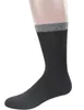 Meias masculinas para diabéticos de cano médio de bambu com dedo do pé sem costura 6 pares L SizeSocks tamanho 10-13 240108