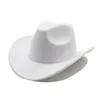 2024 NIEUWE Cowboy Hoeden voor Vrouwen Mannen Fedora Hoed Fedora mannen Cap Herfst Winter Jazz Top Caps Party Kerstcadeau 14 kleuren