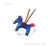 디자이너 Jewerlry Horse Tassels Keychain PU 가죽 조랑말 디자이너 키 체인 16 색 패션 동물 키 체인 하이 만화 장식 가방 핸드백