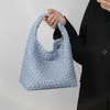 Bag Jodie BottegaaVenetas High Quality Hand Woven Small Tote Bag Portable Women's 2024 Large Capacity Trendy Vegetable Basket