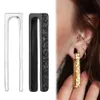 Display Giga 2 pièces élégants en acier inoxydable jauges d'oreille bouchons cintres 2g (6mm) Kit d'étirement sans douleur extenseur d'oreille bijoux de perçage corporel