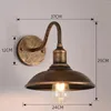 Lampada da parete Sconce Rustico Retro Ferro Apparecchio di illuminazione decorativa per veranda esterna Lettura Soggiorno Decor