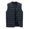 Gilet da uomo Cappotto invernale da uomo Gilet slim fit Outwear Gilet termico chic antivento