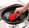 Panos de limpeza de silicone óleo silicone escova de lavar louça tigela escova de limpeza multifuncional pote pan escovas de lavagem cozinha cleane7937830
