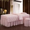 Ensembles de literie Massage Spa linge de lit épais draps couvre-lit housse de couette 4-6 pièces ensemble de Salon de beauté de haute qualité taille personnalisée # s