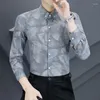 Men's Casual Shirts Business Long Sleeved Shirt Non Wrinkle Elastic Inch Light Tops For Men Clothing Camisas Y Blusa