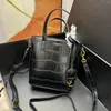 Sac seau Sac fourre-tout Cuir de vachette pleine fleur noir Peau complète à l'intérieur et à l'extérieur Sac à main Sacs à main Sac à bandoulière Sac à bandoulière pour femme Pochette Grand sac de shopping yl