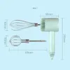 USB Electric Food Mixer Bezprzewodowy ręczny mikser przenośny czosnek kruszarka czosnkowa 3 prędkości ciasto krem ​​jajko beater pieczenie pania kuchnia narzędzie 240109