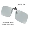 Zonnebril Pochromic Grey Gepolariseerde Clip On Mater Bridge Can Up Heren Dames Zonnebrillen op het frame installeren