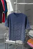 Xinxinbuy 2024 Hommes Designer Tee T-shirt Dégradé Lettre Impression 1854 Femmes Noir Blanc Rouge Bleu XS-3XL