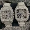 Högkvalitativ is ut VVS 1 39,8 mm män Moissanite Watch Pass Diamond Testare