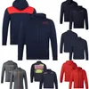 Giacca con cappuccio della squadra F1 2024 Nuova felpa con cappuccio con zip da uomo Formula 1 Racing Felpa con cappuccio moda sportiva Giacca a vento primavera autunno