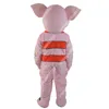 Costume de mascotte de cochon mignon, robe de soirée fantaisie d'halloween, tenue de personnage de dessin animé, costume de carnaval, taille adulte, tenue d'extérieur d'anniversaire