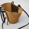 Große Kapazität Strand Einkaufstaschen Luxus Designer Rattan Gewebt Schulter Tasche Frauen Handgemachte Stroh Handtaschen Sommer Reisetasche 240106