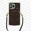 Designer Crossbody Phone Case för iPhone 15 Pro Max Cases Apple iPhone 14 13 12 Pro Max 15 Plus 13Promax 11 Xsmax Case Card Holder Zipper Coin Wallet handväska mobiltäckning