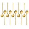 Kaffeelöffel aus Edelstahl, 30 Stück, Espressolöffel, Teelöffel für Zucker, Dessert, Kuchen, Eis, Suppe, Antipasti (Gold)