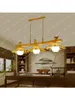 Pendant Lamps Bird's Nest Chandelier Bamboo Artwork Dining Room Lighting Personality Front Desk Cashier Strip